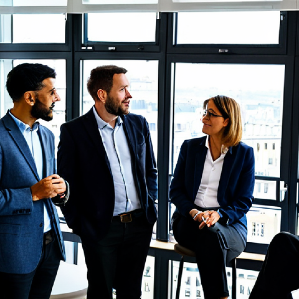 Professional Development Conference**
"A bright and airy photograph of a diverse group of social workers attending a professional development conference in Paris, France. They are attentively listening to a speaker during a session focused on innovative approaches to social work in the Île-de-France region. The room is modern, with large windows overlooking a Parisian cityscape. Attendees are dressed in appropriate business casual attire, fully clothed. Safe for work, appropriate content, professional, modest. Perfect anatomy, correct proportions, natural pose, well-formed hands, proper finger count, natural body proportions, high quality, professional photography."
**