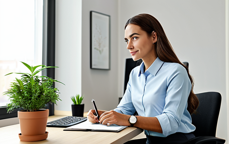 사회복지사 직무 스트레스 해소법 - Balanced Lifestyle**

"A social worker enjoying a hobby outdoors, such as painting in a park, fully ...