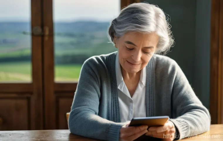 사회복지사 지역 문제 해결 방안 - **Prompt:** A warm, brightly lit interior scene, possibly a small community center or a cozy rural h...