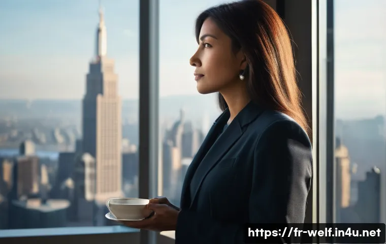 사회복지사 이직 이유 분석 - **Prompt 1: Reflective Professional Seeking Balance**
"A thoughtful professional, a woman in her...