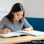 사회복지사 자격증 시험 출제 비율 - **Prompt: Dedicated DEASS Exam Preparation**
A highly detailed, realistic image of a female univ...