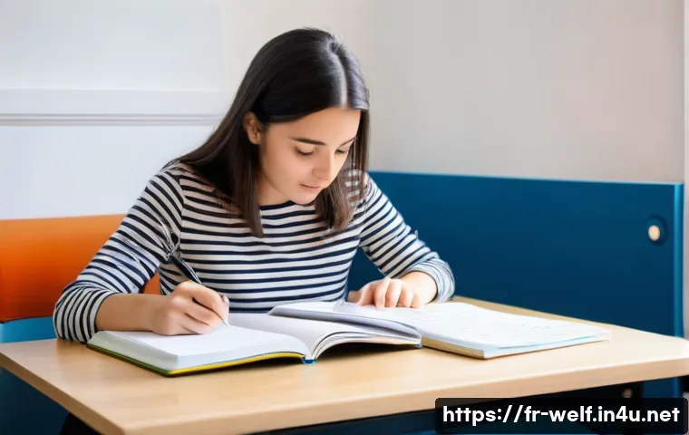 사회복지사 자격증 시험 출제 비율 - **Prompt: Dedicated DEASS Exam Preparation**
    A highly detailed, realistic image of a female univ...